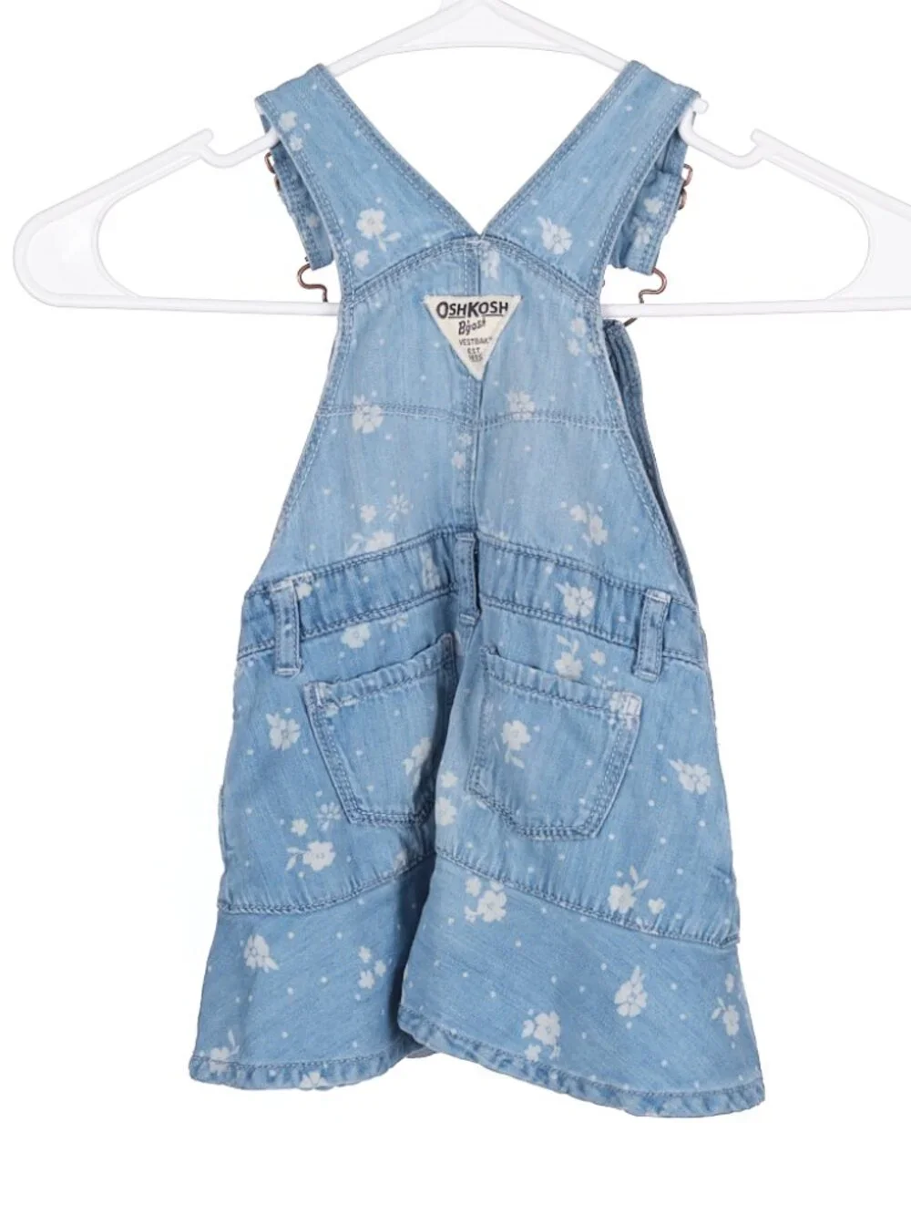 Vintage OshKosh B'gosh Vestbak Denim Overall Bibs Shorts 24M